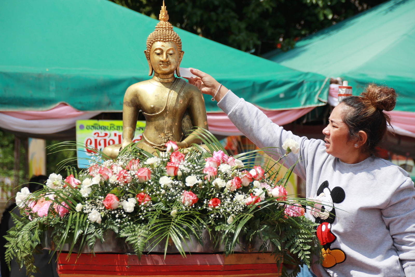 The bathing buddha