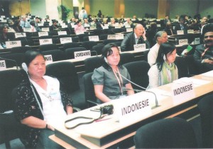 Ari Sunarijati pada sidang ILO