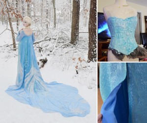 Gaun Angela Clayton -Elsa Frozen