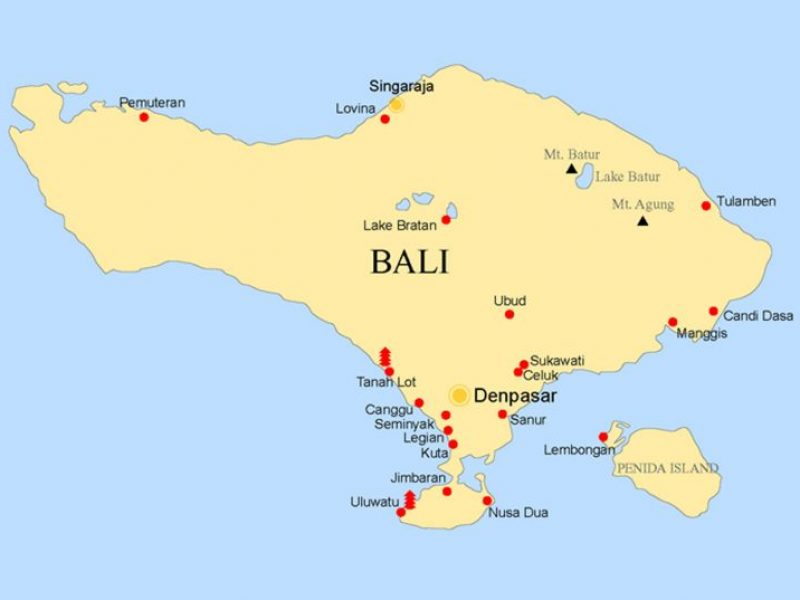 Карта остров бали где находится. Остров Бали на карте. Расположение острова Бали на карте. Чангу Бали на карте. Районы Бали.